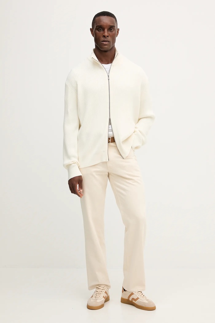 Armani Exchange cardigan con aggiunta di lana XM000912.AF10348 beige AW25