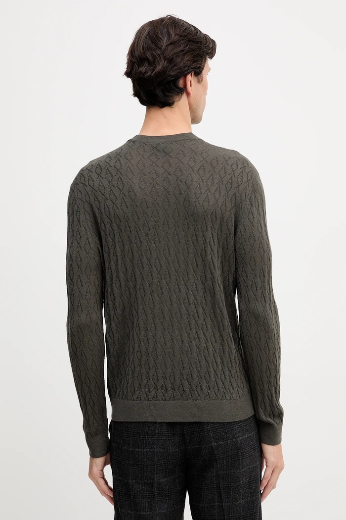 Oblečení Svetr s příměsí vlny Armani Exchange XM000878.AF11982 zelená