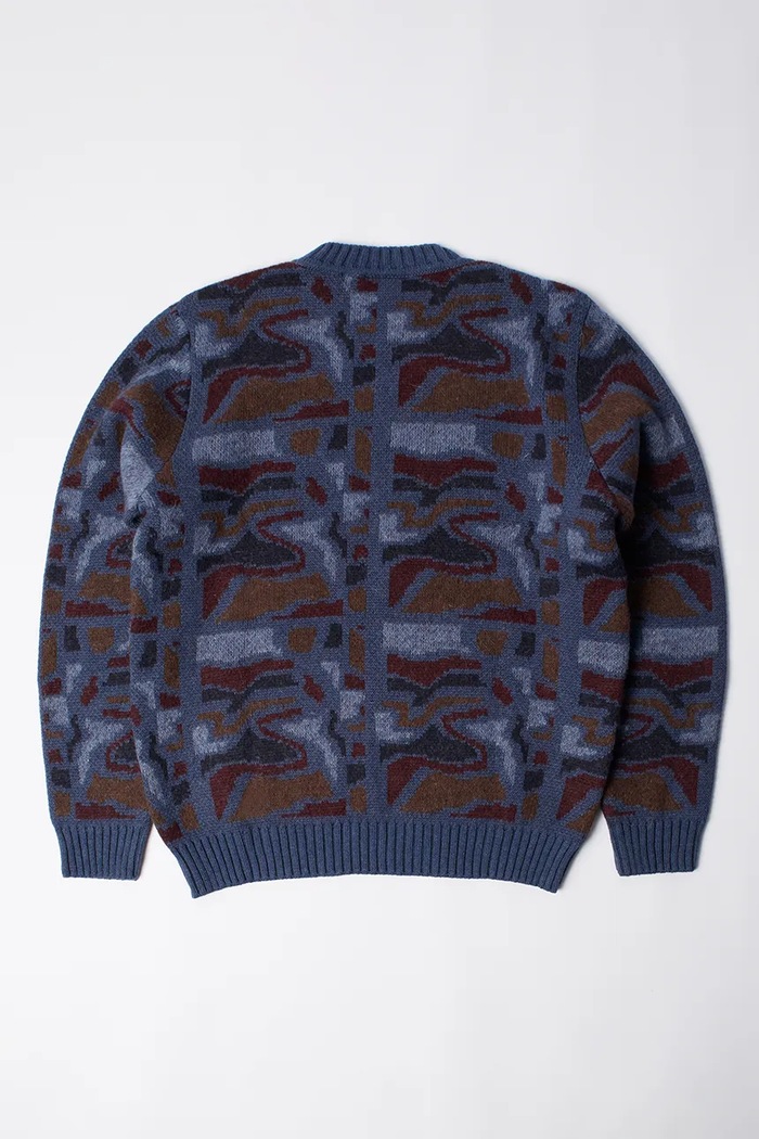 Свитер с примесью шерсти by Parra Repeat ftp booster knitted 54335 голубой AW25