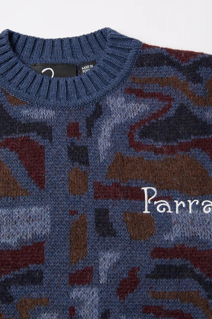 Свитер с примесью шерсти by Parra Repeat ftp booster knitted голубой 54335