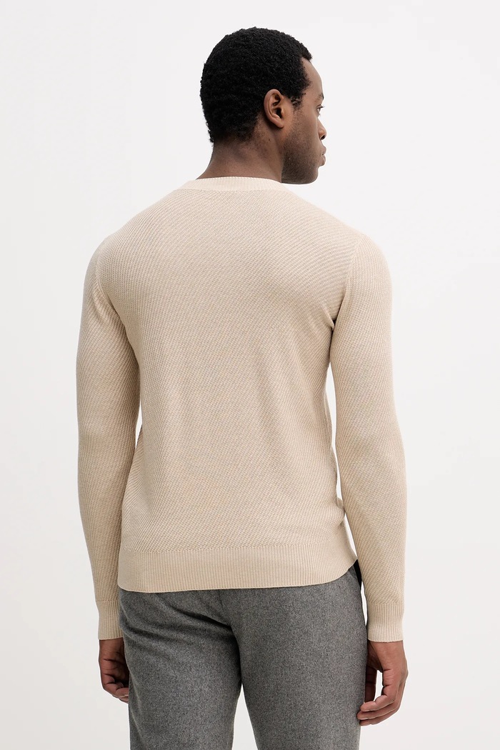 Odzież Sisley sweter z domieszką wełny 1041S104H beżowy