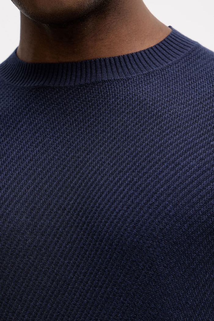 Sisley sweter z domieszką wełny 1041S104H granatowy