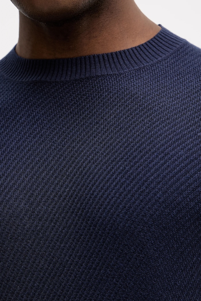 Sisley sweter z domieszką wełny 1041S104H granatowy