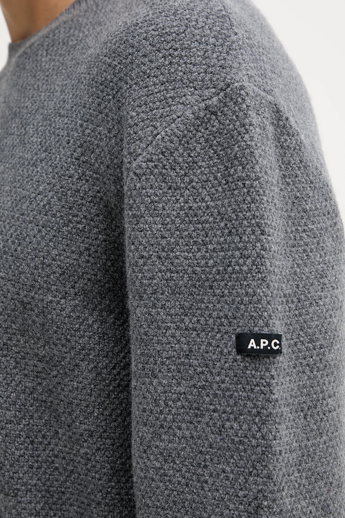 A.P.C. pulover de lână pull thomas WVBCZ.H23434 gri