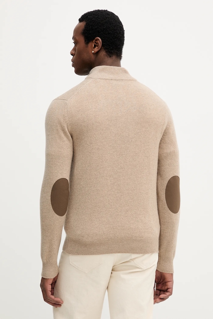 Îmbrăcăminte Hackett London pulover de lână HM7000078 bej