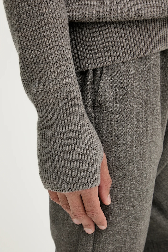 BARENA VENEZIA sweter wełniany Knitwear Batigia KNU5289.305 szary