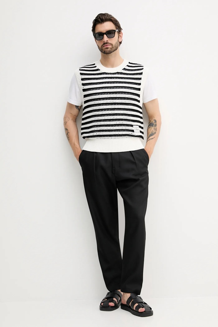 Tommy Hilfiger kamizelka bawełniana x F1 THE MOVIE MW0MW41385 czarny AW25