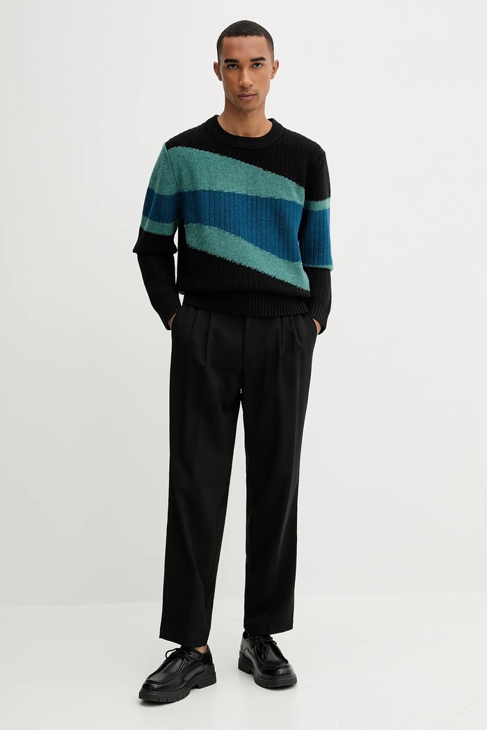 Vlněný svetr PS Paul Smith M2R.499Z.T22518 černá AW25