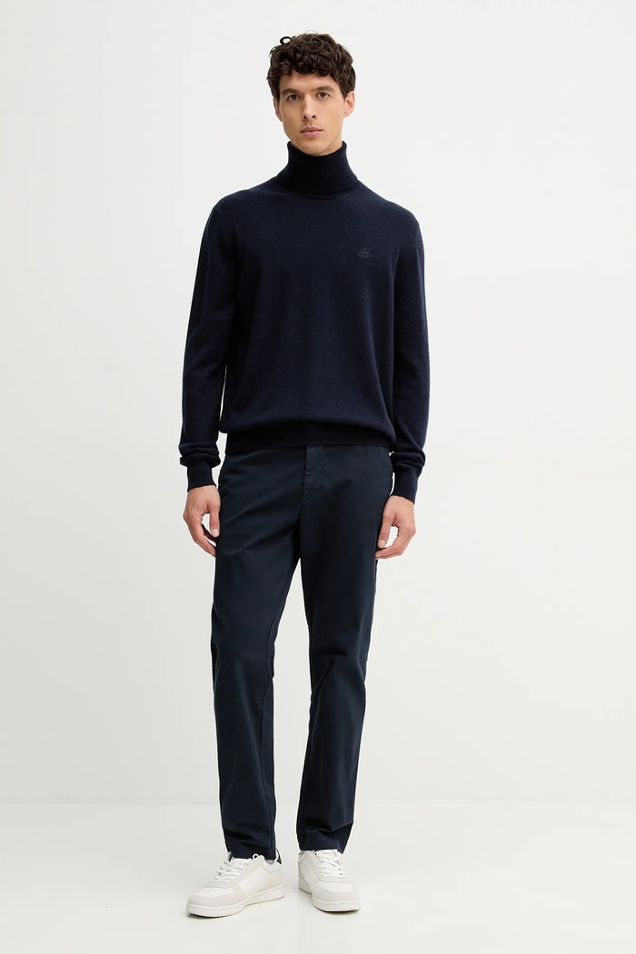 Bally pulover de cașmir MKN08O bleumarin AW25