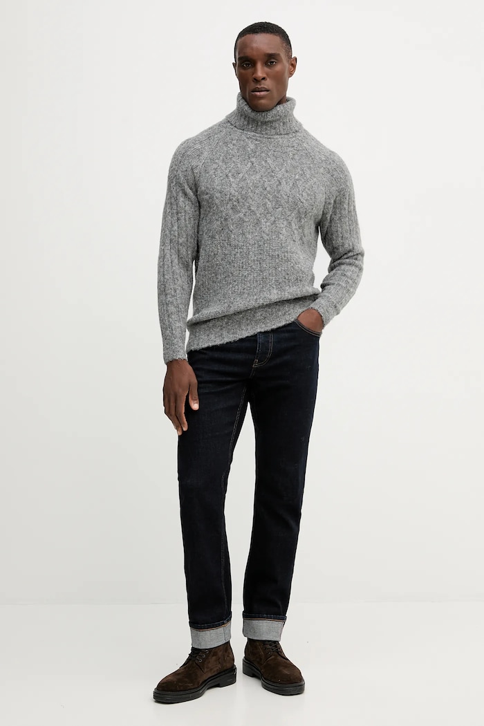 Sveter s prímesou vlny Guess JEMMY M5BR16.Z0462 sivá AW25