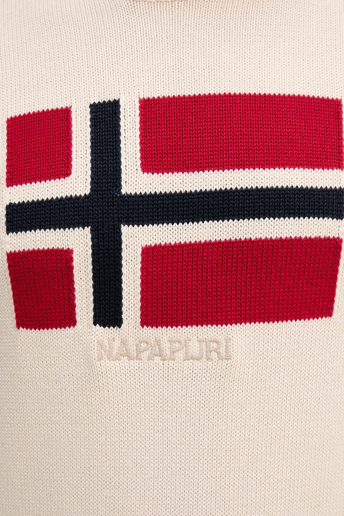 Napapijri maglione in cotone D-Mura NP0A891UN1J1 beige