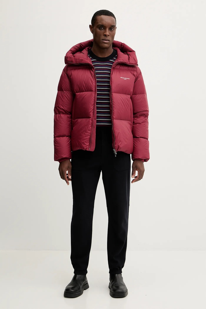 Sveter s prímesou vlny Armani Exchange XM001324.AF11965 tmavomodrá AW25