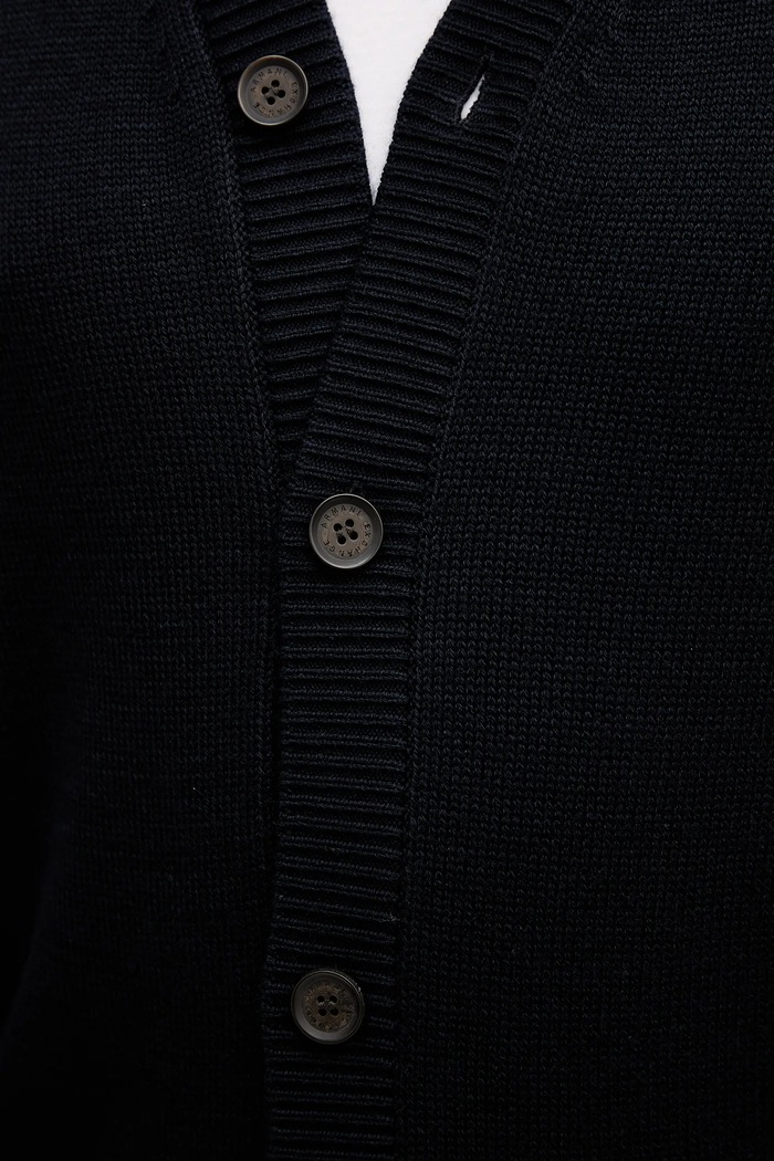 Armani Exchange cardigan con aggiunta di lana XM001914.AF14008 blu navy
