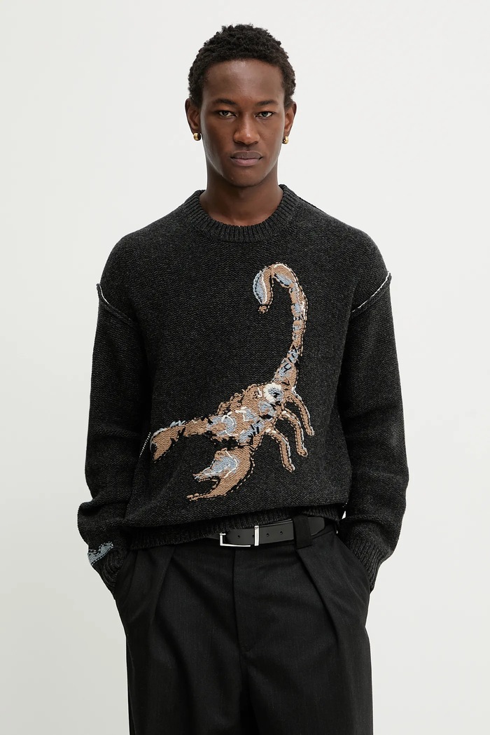 Μάλλινο πουλόβερ ZADIG&VOLTAIRE μαλλί γκρί KMSW01781