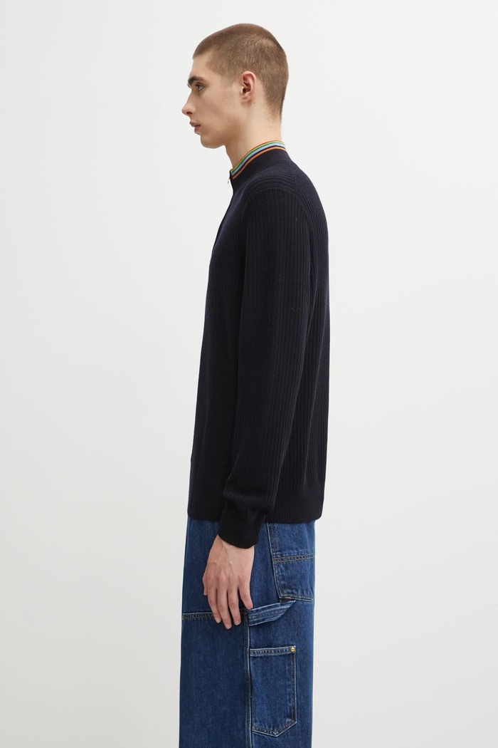 Μάλλινο πουλόβερ Paul Smith M1R.548Z.T02825 σκούρο μπλε AW25