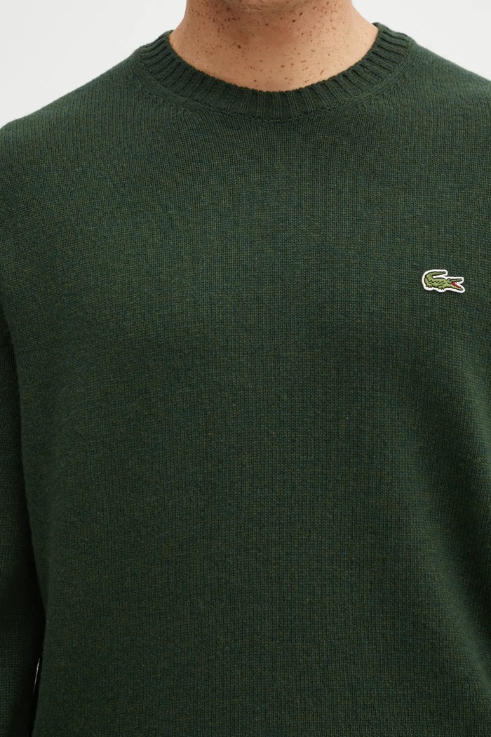 Lacoste maglione in lana verde AH2916