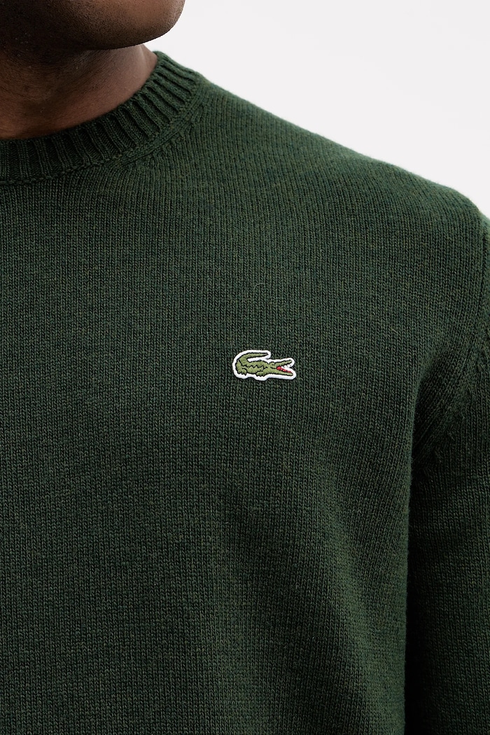 Lacoste sweter wełniany AH2916 zielony