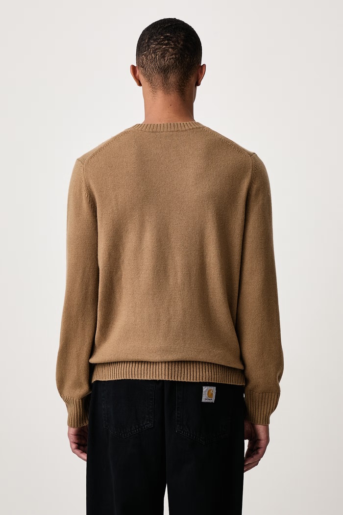 Odzież Lacoste Sweter damski wełniany AH2916 brązowy