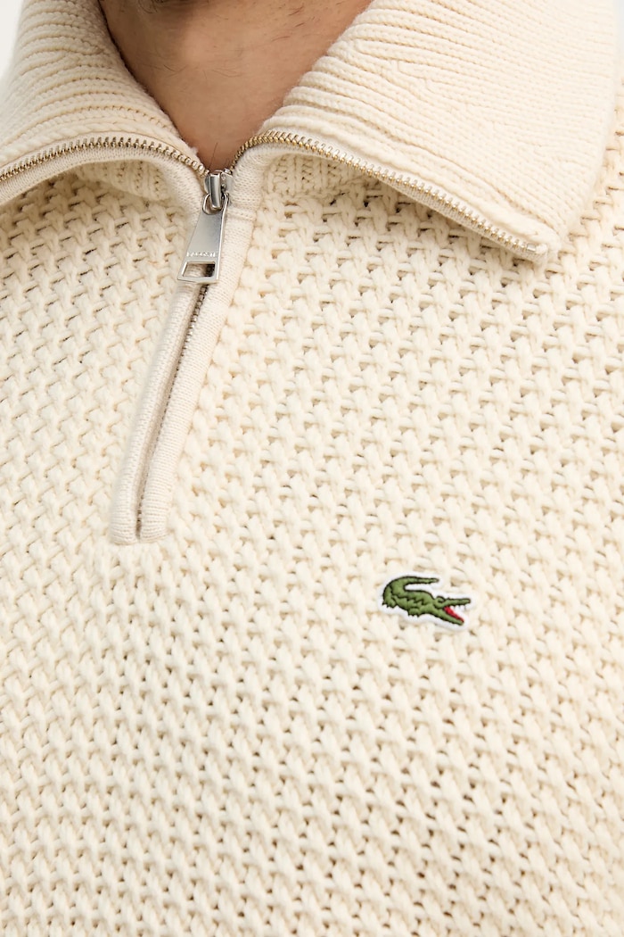 Lacoste pulover din amestec de lână AH5205 bej