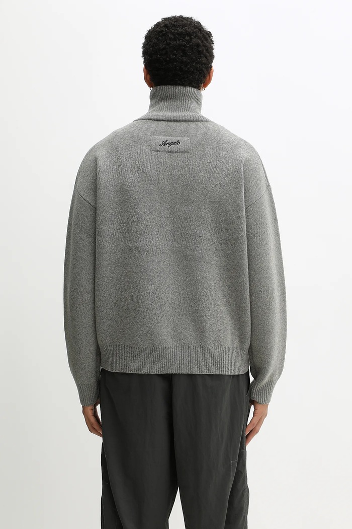Clothing Axel Arigato Cardigan with wool blend Core zip-up A2143003 gray