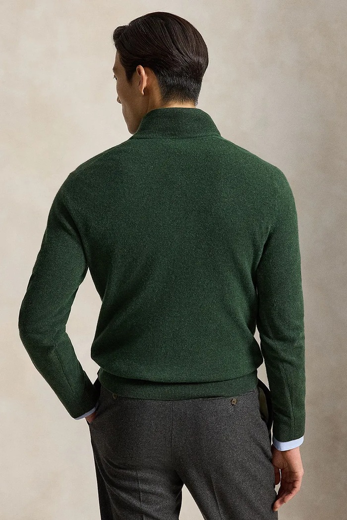 Polo Ralph Lauren Sweter męski wełniany 710876756 zielony AW25