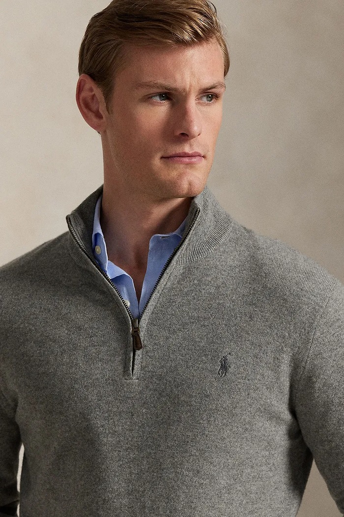Шерстяной свитер Polo Ralph Lauren Polo Ralph Lauren 710876756 серый