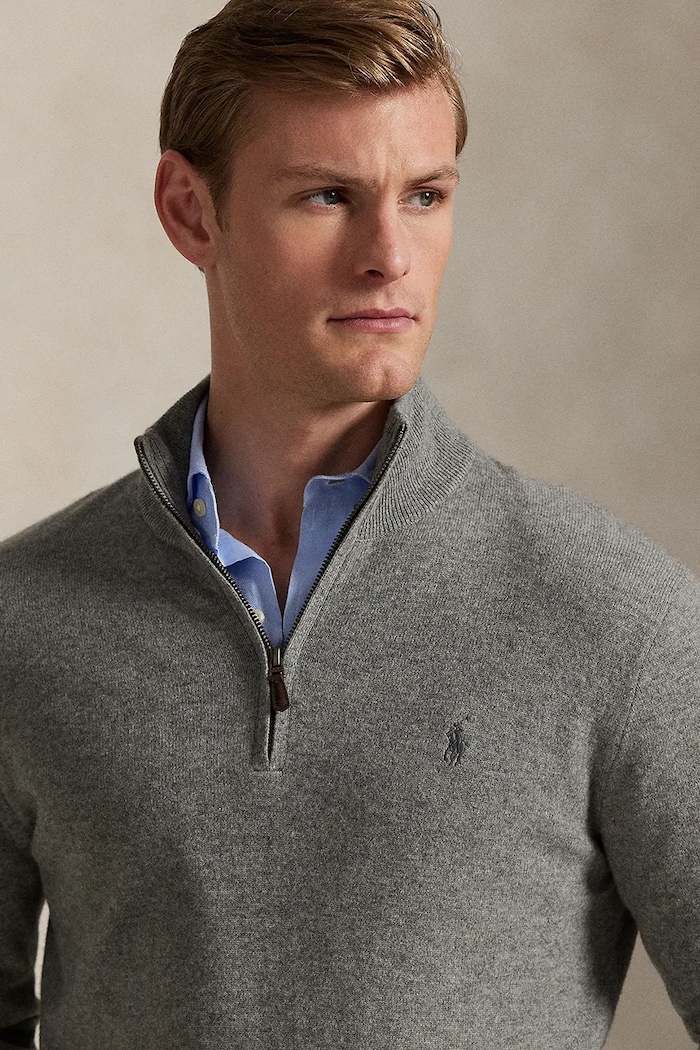 Шерстяной свитер Polo Ralph Lauren Polo Ralph Lauren 710876756 серый