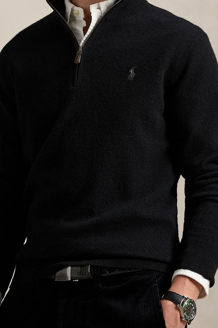 Μάλλινο πουλόβερ Polo Ralph Lauren Polo Ralph Lauren 710876756 μαύρο