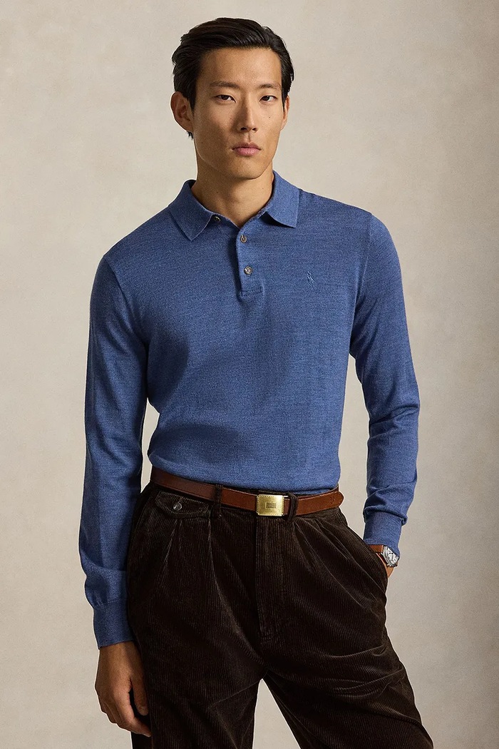 Polo Ralph Lauren Sweter męski niebieski 710941104