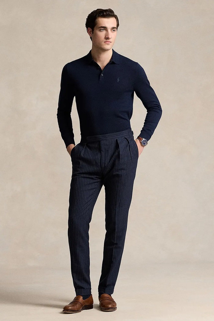Îmbrăcăminte Polo Ralph Lauren Pulover 710941104 bleumarin