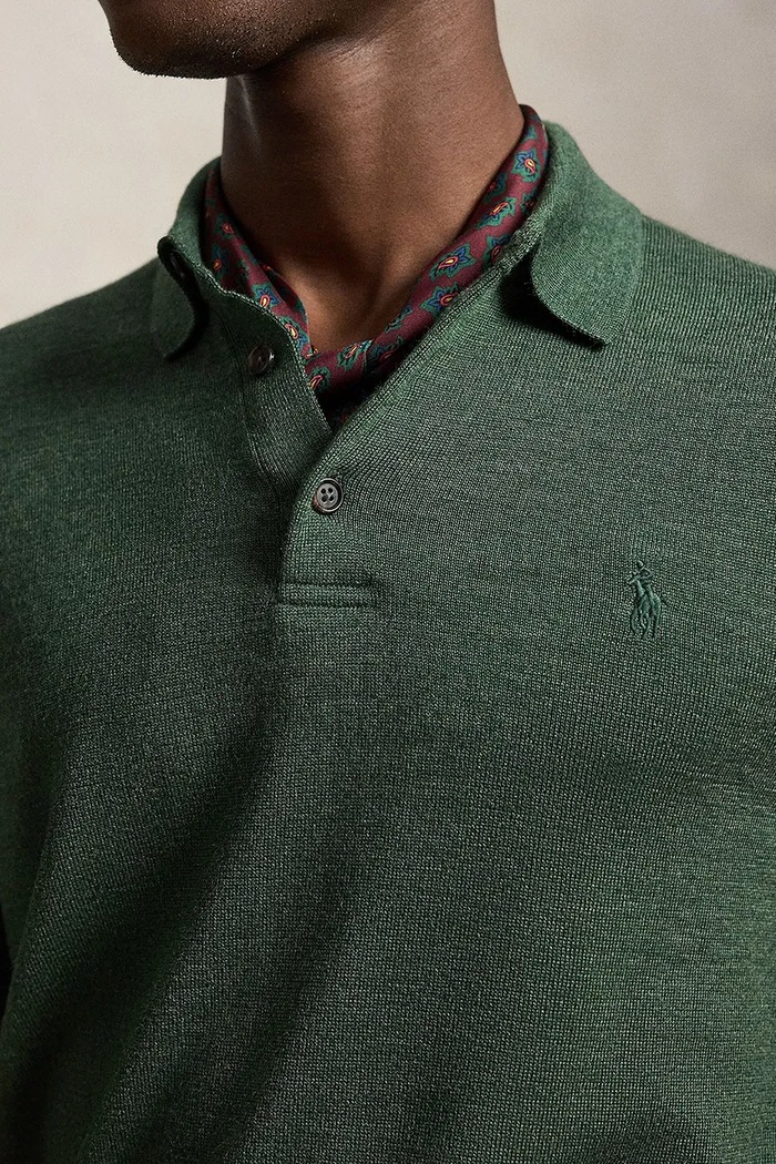 Sweter męski Polo Ralph Lauren 710941104 zielony