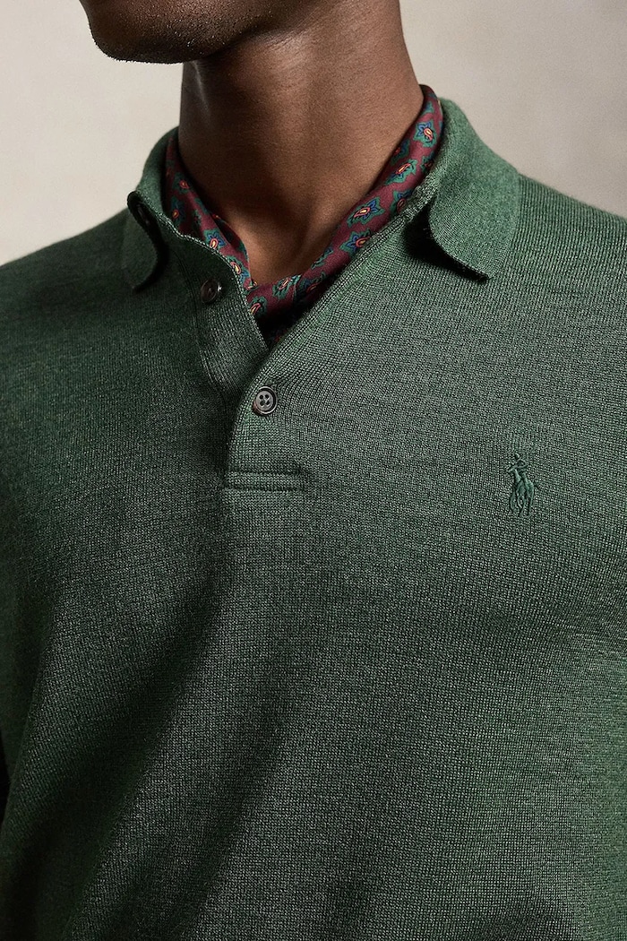 Sweter męski Polo Ralph Lauren 710941104 zielony