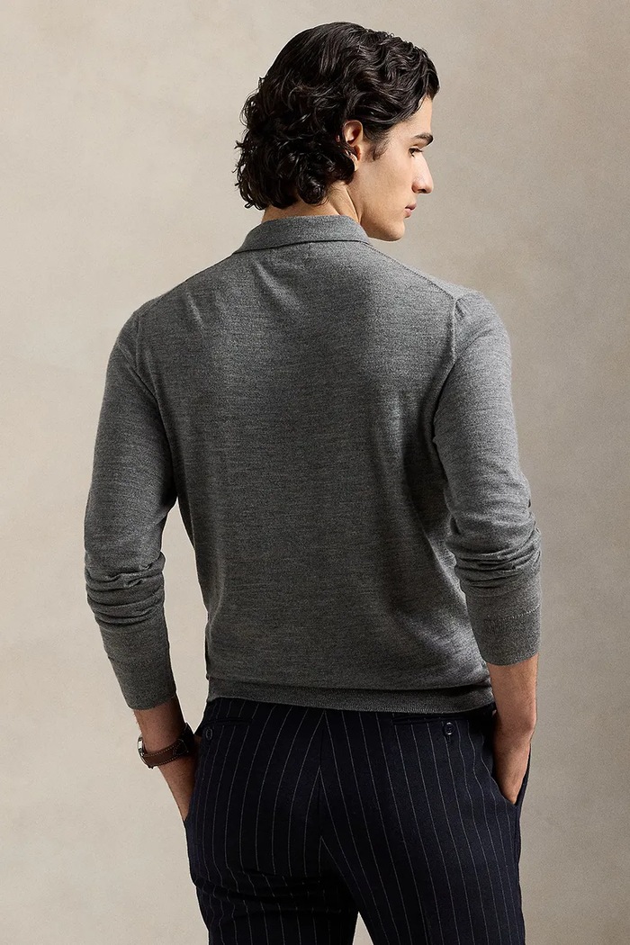 Πουλόβερ Polo Ralph Lauren 710941104 γκρί AW25