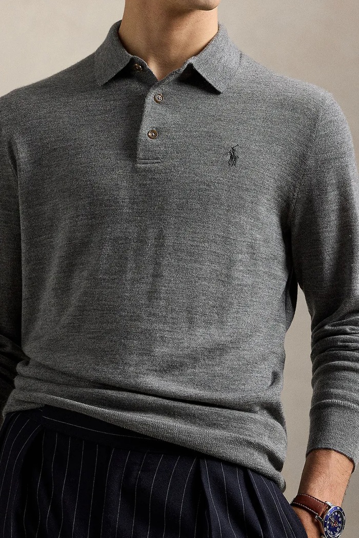 Πουλόβερ Polo Ralph Lauren γκρί 710941104