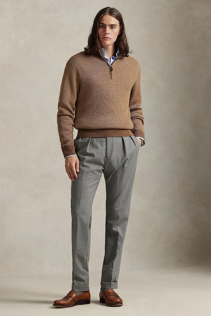Odzież Polo Ralph Lauren sweter wełniany 710948865 zielony