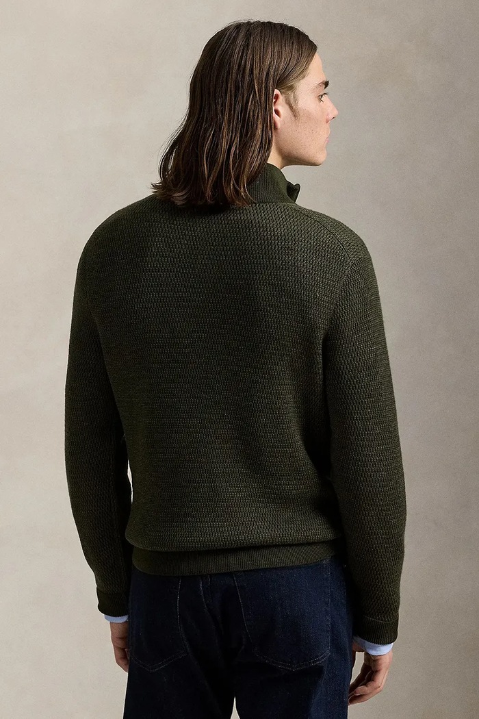 Вълнен пуловер Polo Ralph Lauren 710948865 зелен AW25
