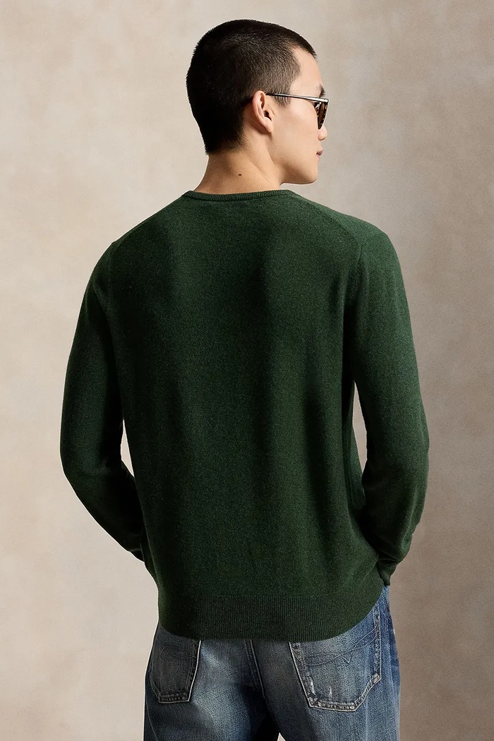 Polo Ralph Lauren Sweter męski wełniany 710974148 zielony AW25