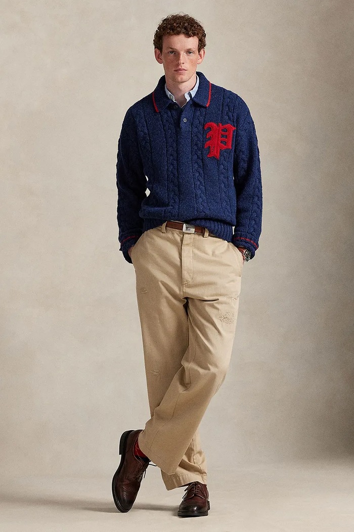 Oblečenie Sveter s prímesou vlny Polo Ralph Lauren 710978087 tmavomodrá