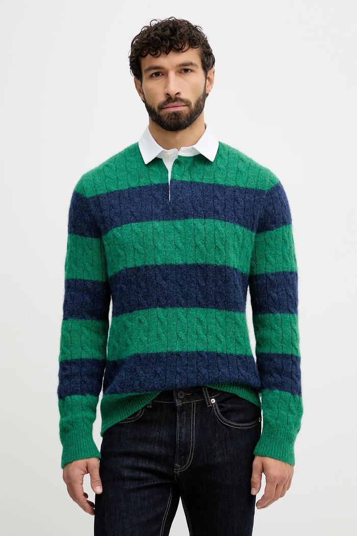 Polo Ralph Lauren pulóver sima zöld 710979096
