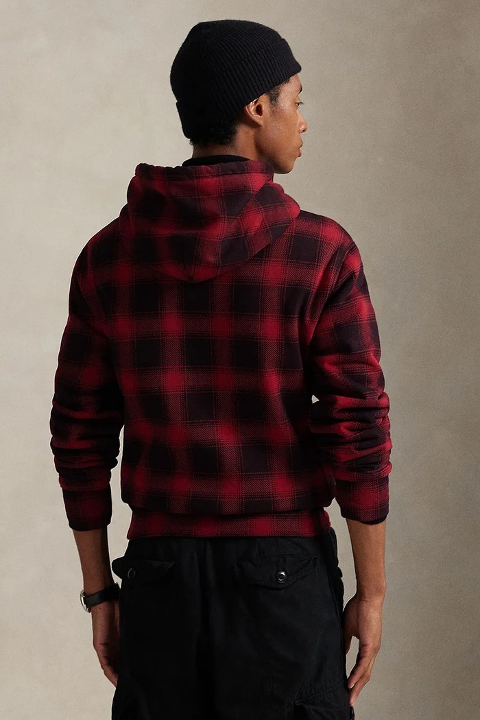 Памучен суичър Polo Ralph Lauren 710981796 бордо AW25
