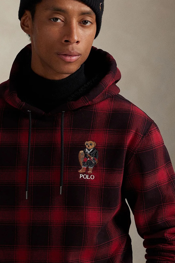 Памучен суичър Polo Ralph Lauren бордо 710981796