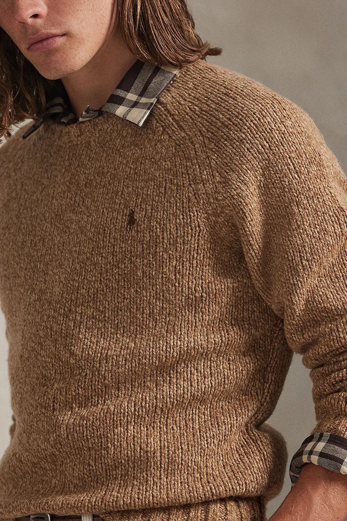 Odzież Polo Ralph Lauren sweter z dodatkiem wełny 710982142 zielony