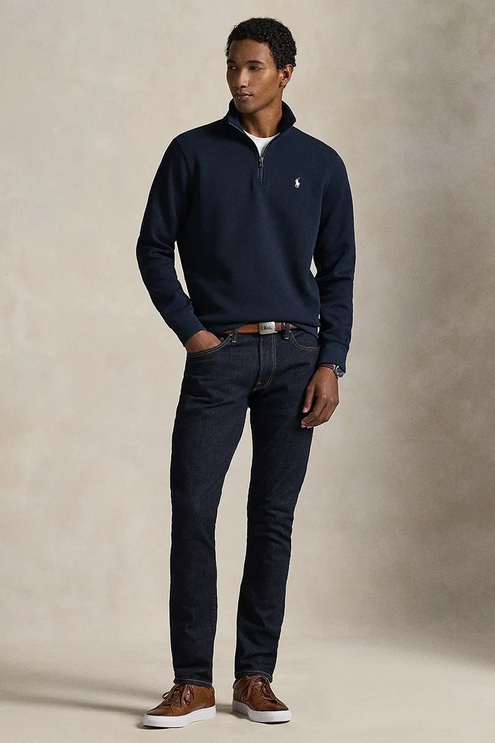 Одежда Polo Ralph Lauren свитер с хлопком для мужчин 710P06234 тёмно-синий