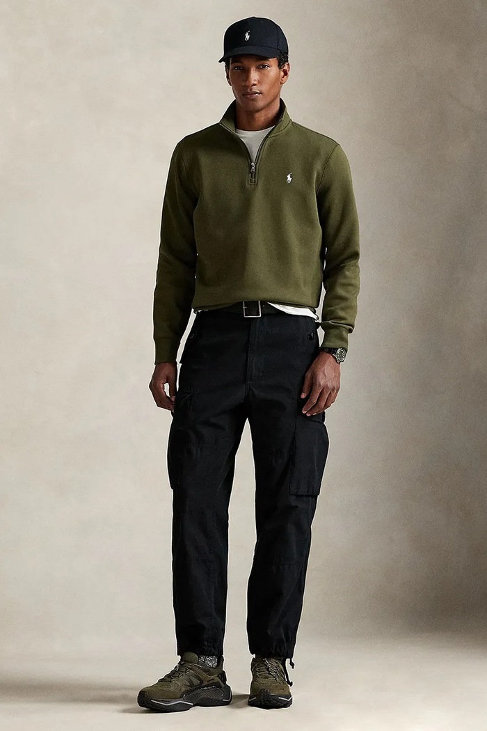 Одежда Polo Ralph Lauren свитер для мужчин с хлопком 710P06234 чёрный