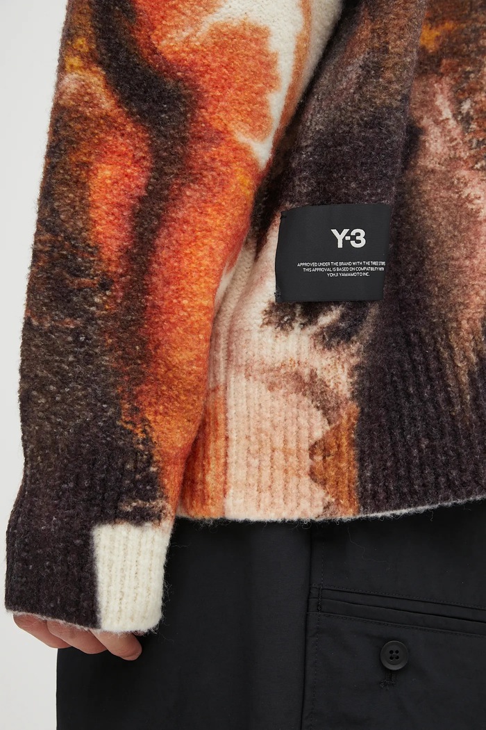 Y-3 cardigan in lana Graphic JX7333 beige