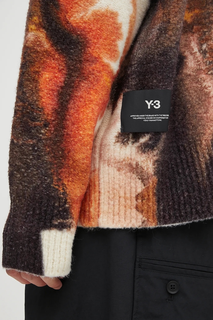 Y-3 cardigan in lana Graphic JX7333 beige