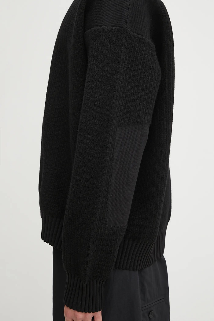 Y-3 wool blend jumper Padded Knit Crew KD2555