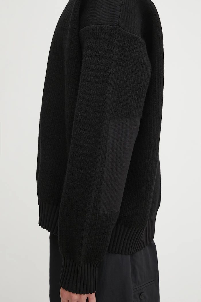 Y-3 wool blend jumper Padded Knit Crew KD2555