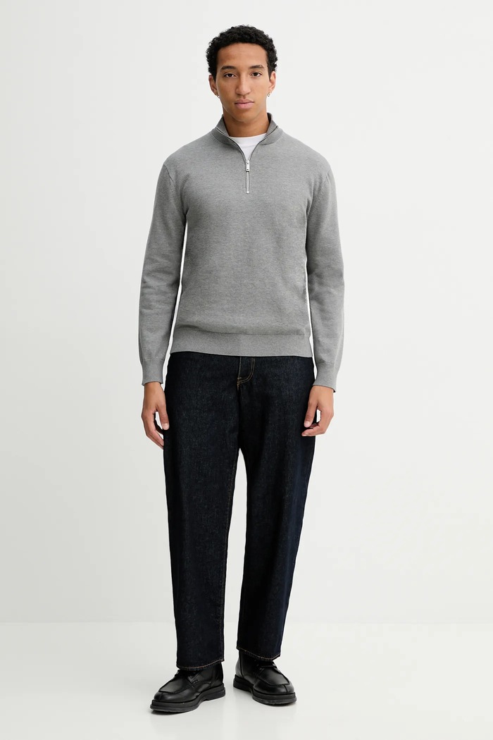 Calvin Klein pulover LV040BM356 gri SS26