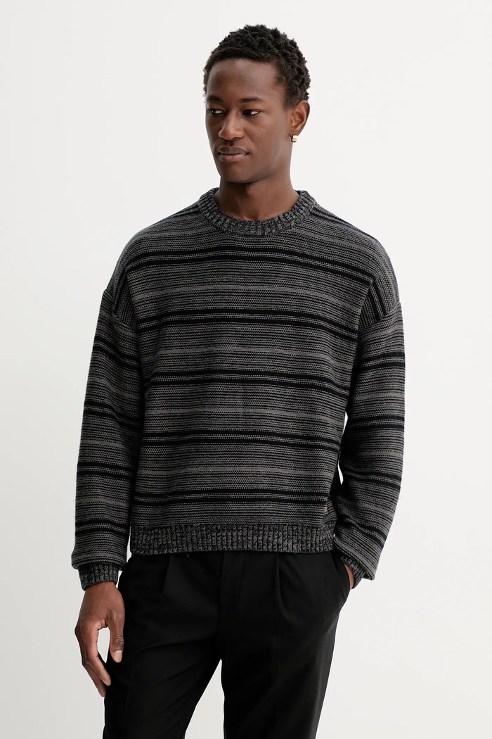Svetr s příměsí vlny Guess Originals kulatý černá M5BR02.Z0670